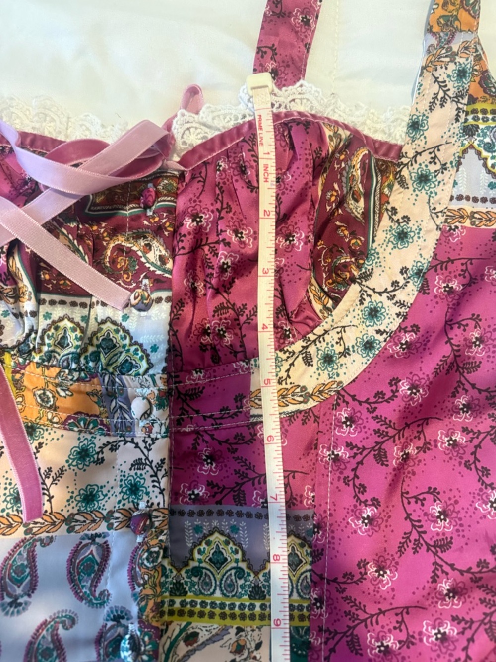 NWOT Sky to Moon Patchwork Print Mini Romper - Picture 5 of 6